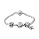 Be My Flower Charms Armbånd Sæt i Sterling Sølv Med 3 Charms