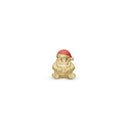 Christmas charm 2022, SANTA 4mm, gold pl