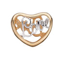 Love - forgyldt sølv charm - 623-G12