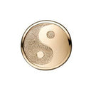 Sparkling Ying Yang - forgyldt sølv charm - 623-G142