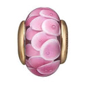 Flower Globe - forgyldt sølv charm - 623-G171