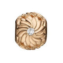 Growing Flower - forgyldt sølv charm - 623-G83