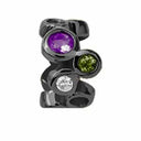 Multi Gemstone - sort rhodineret sølv charm - 630-B08Multi