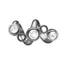 Topaz Twist - sort rhodineret sølv charm - 630-B137