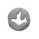 DOVE OF PEACE - sort rhodineret sølv - charm - 630-B170