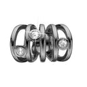 Secret Love - sort rhodineret sølv charm - 630-B74