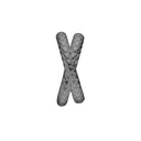 Snake It double charm - sort rhodineret sølv charm - 630-B86