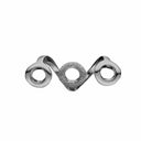 Sparkling Harmony - sort rhodineret sølv charm - 630-B94