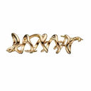 Long Leaves - forgyldt sølv charm - 630-G142