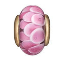 Flower Globe - forgyldt sølv charm - 630-G158