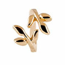 Laurel Leaf - forgyldt sølv charm - 630-G33