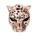 Leopard rose - forgyldt sølv charm - 630-R03