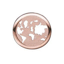 World Explorer rose - forgyldt sølv charm - 630-R128