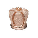 Crown rose - forgyldt sølv charm - 630-R131