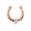 Lucky Topaz rose - forgyldt sølv charm - 630-R62