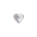 Rainbow Kiss, sølv charm til 6 mm læderarmbånd fra Christina Collect