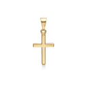 8 kt guld vedhæng kors - 10 x 14 mm