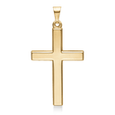 8 kt guld vedhæng kors - 19 x 28 mm