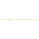 Ankelkæde cubic zir. 23+3cm 8 kt