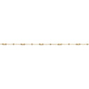 Ankelkæde facetterede beads 23+3cm 8 kt