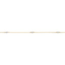 Ankelkæde navette cubic zir. 23+3cm 8 kt