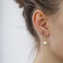 Christina Collect Forgyldt sterling sølv Pearls Smukke ørehængere, findes også i sølv, model 670-G07