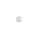 Simple Flower Enkelt Ørestik / Single Stud - Blankpoleret Sterling Sølv