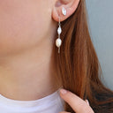 Light me up Ørestikker - Blankpoleret Sterling Sølv m. 2 Hvide Cubic Zirkonia
