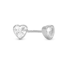 Sparkling Love Ørestikker - Blankpoleret Sterling Sølv m. 2 Hvide Cubic Zirkonia