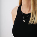 Christina - Heart with Eternity, pendant, silver/gol