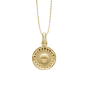 Magic Sun Vedhæng - Blankpoleret Forgyldt Sterling Sølv