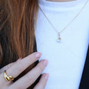 Pearl Cherries Vedhæng - Satin Forgyldt Sterling Sølv m. 2 Ferskvandsperler