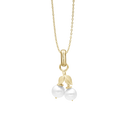 Pearl Cherries Vedhæng - Satin Forgyldt Sterling Sølv m. 2 Ferskvandsperler