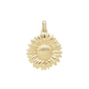 Sunflower Vedhæng - Blankpoleret Forgyldt Sterling Sølv