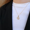 Shimmery Clover Vedhæng - Blankpoleret Forgyldt Sterling Sølv m. 37 Cubic Zirkonia