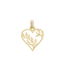 Nature Love Vedhæng - Satin Forgyldt Sterling Sølv