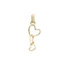 Dancing Love Vedhæng - Blankpoleret Forgyldt Sterling Sølv