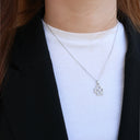 Shimmery Clover Vedhæng - Blankpoleret Sterling Sølv m. 37 Cubic Zirkonia