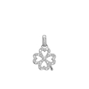 Shimmery Clover Vedhæng - Blankpoleret Sterling Sølv m. 37 Cubic Zirkonia