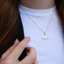 Fan Vedhæng - Blankpoleret Sterling Sølv