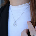 Simple Flower Vedhæng - Blankpoleret Sterling Sølv