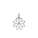 Simple Flower Vedhæng - Blankpoleret Sterling Sølv