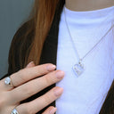 Nature Love Vedhæng - Satin Sterling Sølv