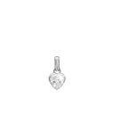 Sparkling Love Vedhæng - Blankpoleret Sterling Sølv m. 1 Cubic Zirkonia