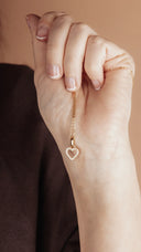 Shimmery Heart Smykkesæt - Forgyldt Sterling Sølv m. Cubic Zirkonia