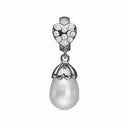 Pearl Love 14 karat hvid- guld charm - 691-WG01