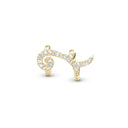 Christina - Blowing Leaf - guld charm - 693-RG17