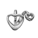 Heartfelt 14 karat hvid- guld charm - 693-WG04