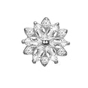 Flower Love 14 karat hvid- guld charm - 693-WG12