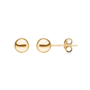 14 kt guld ørestikker kugle - 6 mm